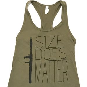 Size Does Matter - Women's Racerback Tank Top